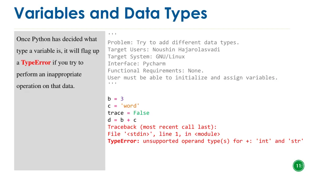 variables and data types 2