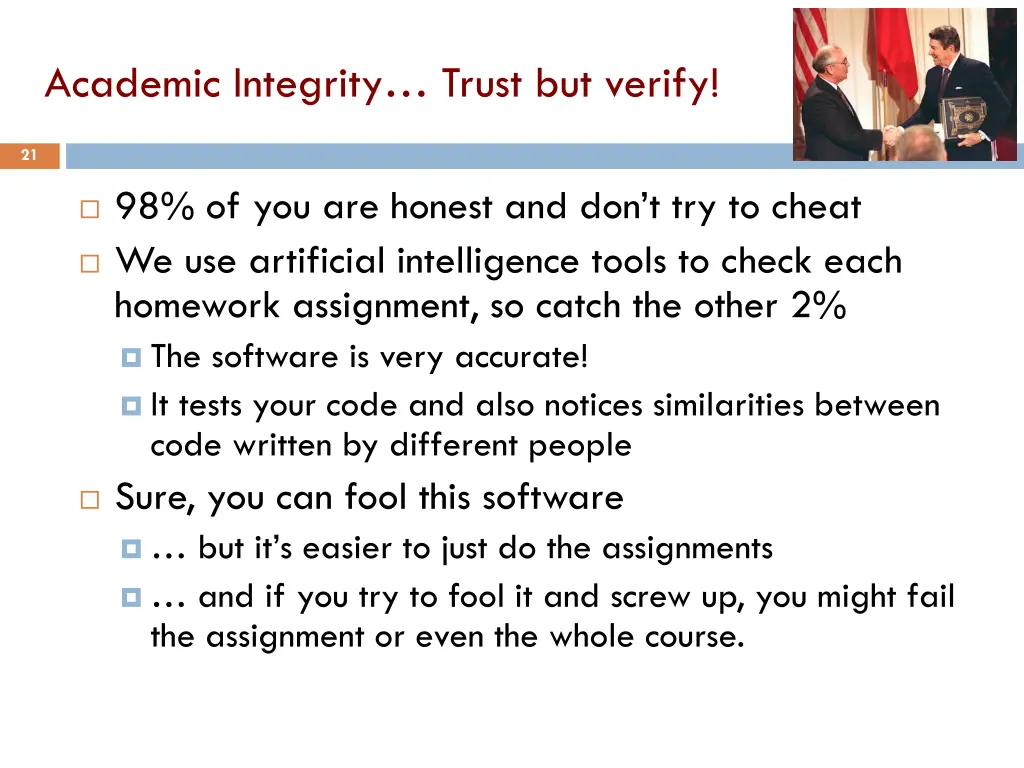 academic integrity trust but verify