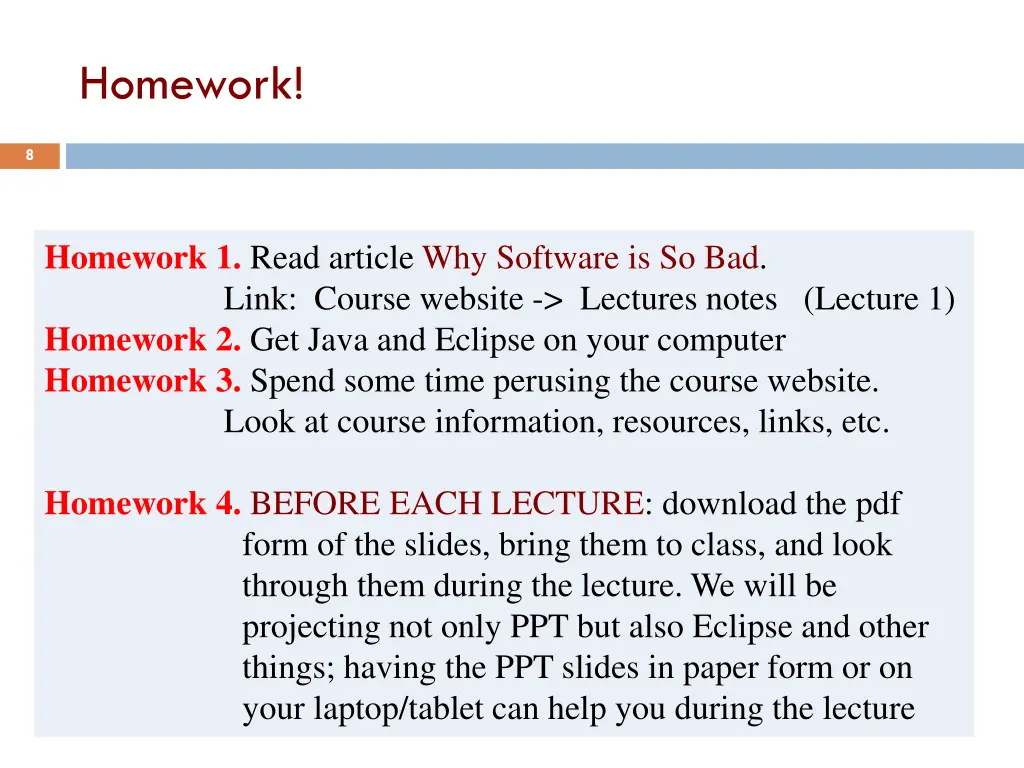 homework