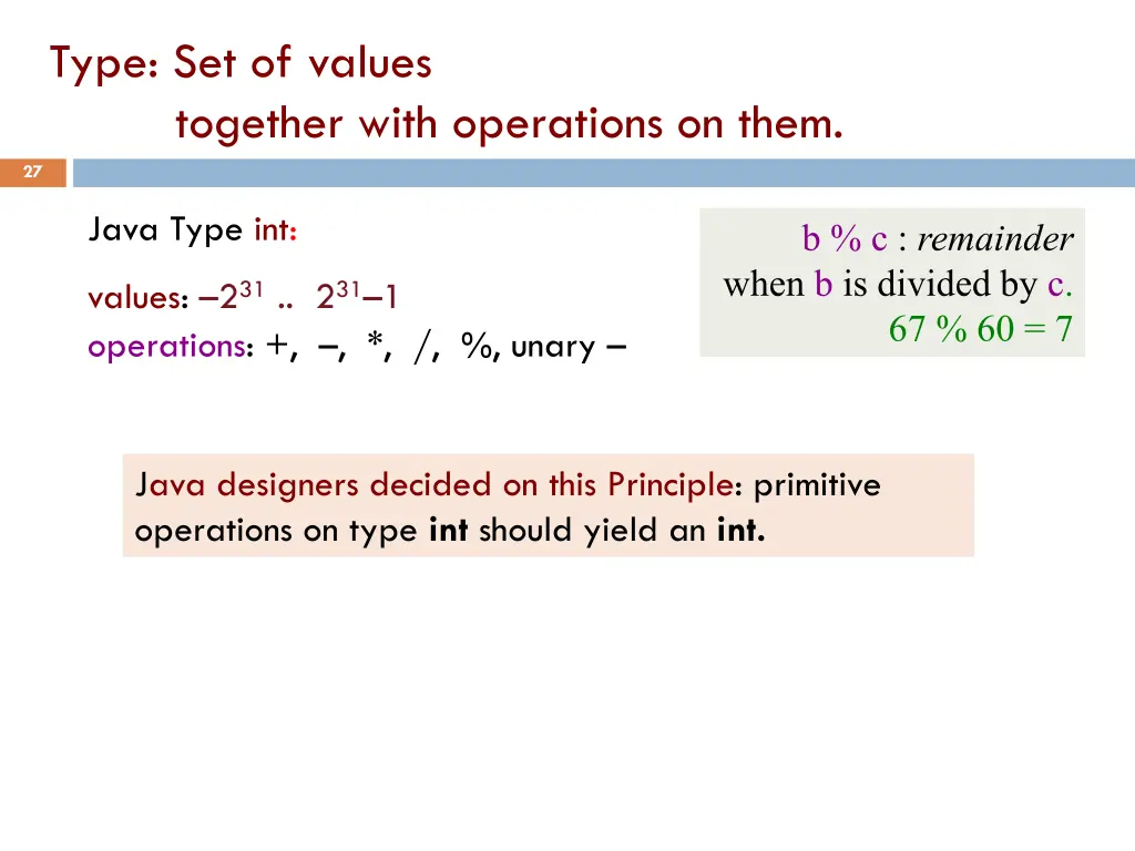 type set of values together with operations 2