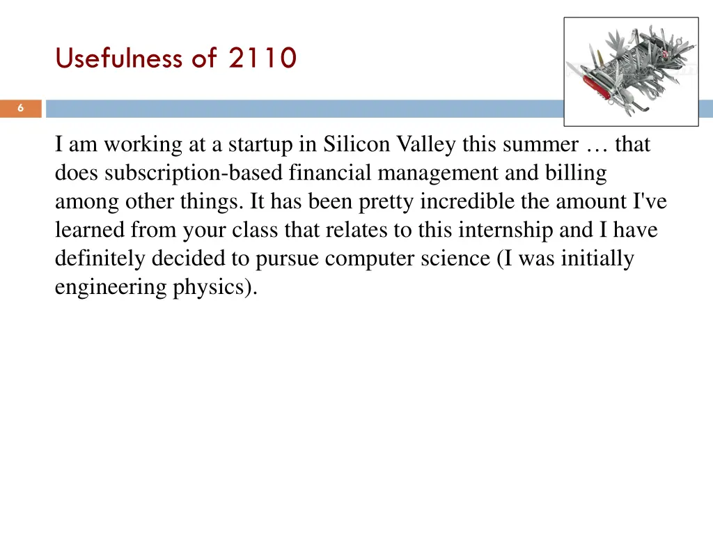 usefulness of 2110 1