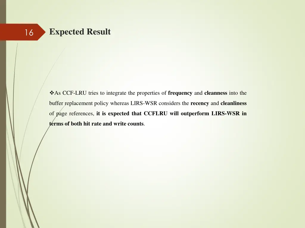expected result