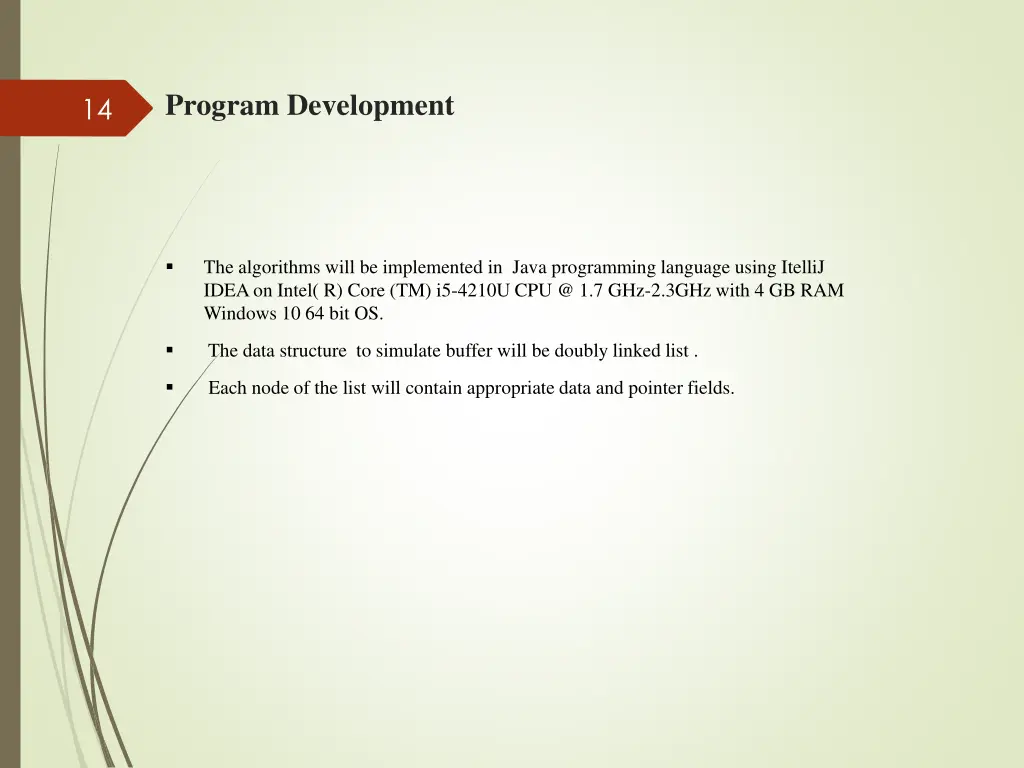 program development