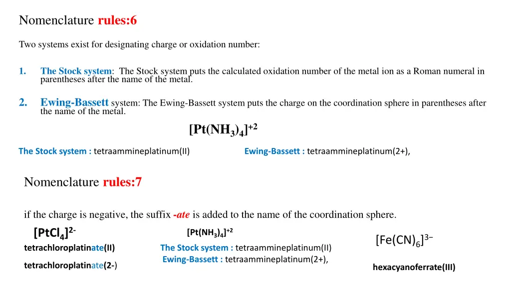 nomenclature rules 6