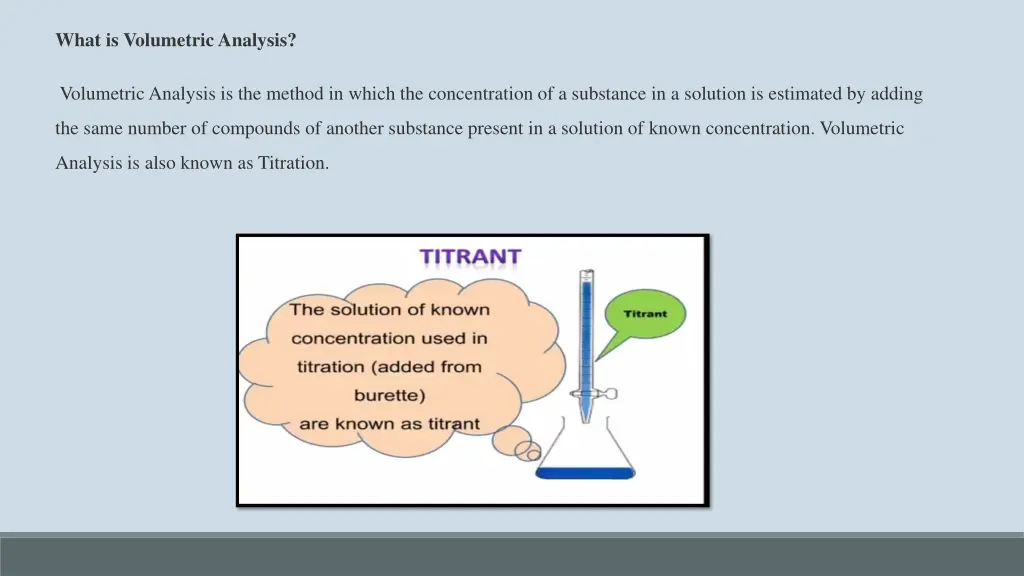 what is volumetric analysis