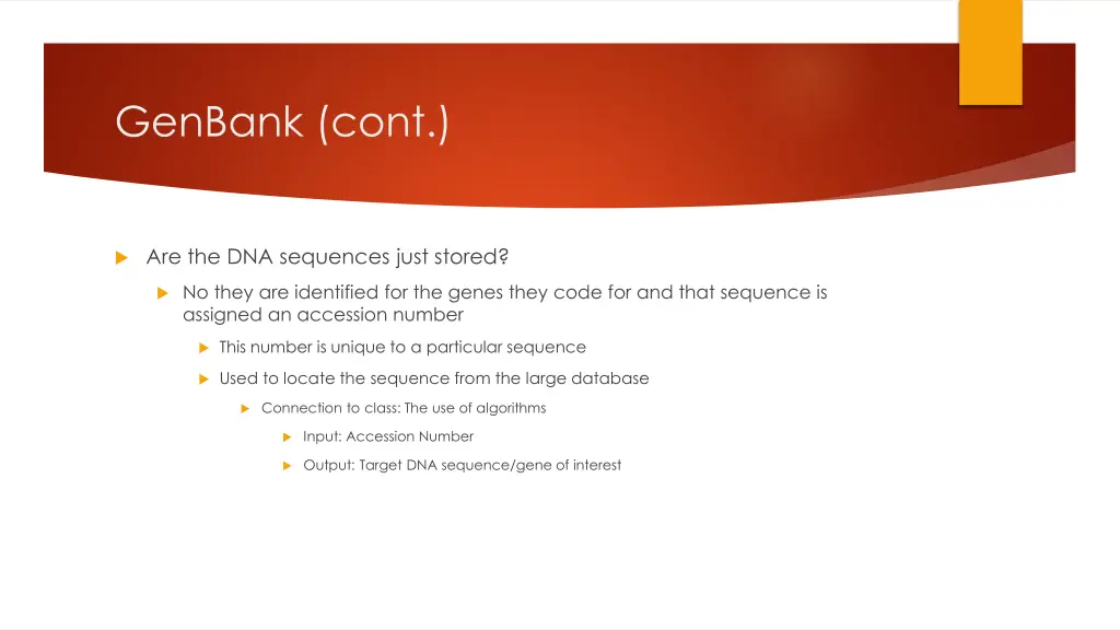 genbank cont