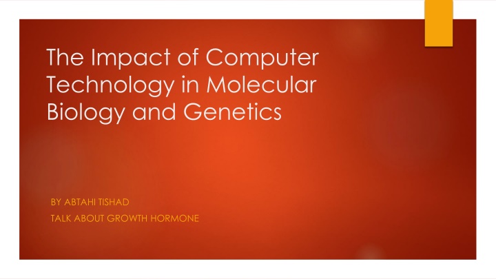 the impact of computer technology in molecular