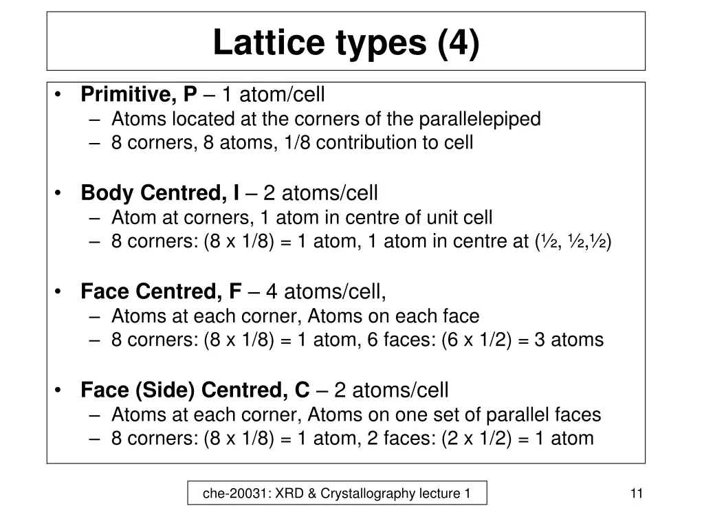 lattice types 4