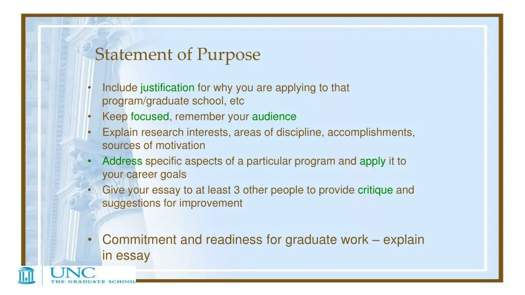 statement of purpose