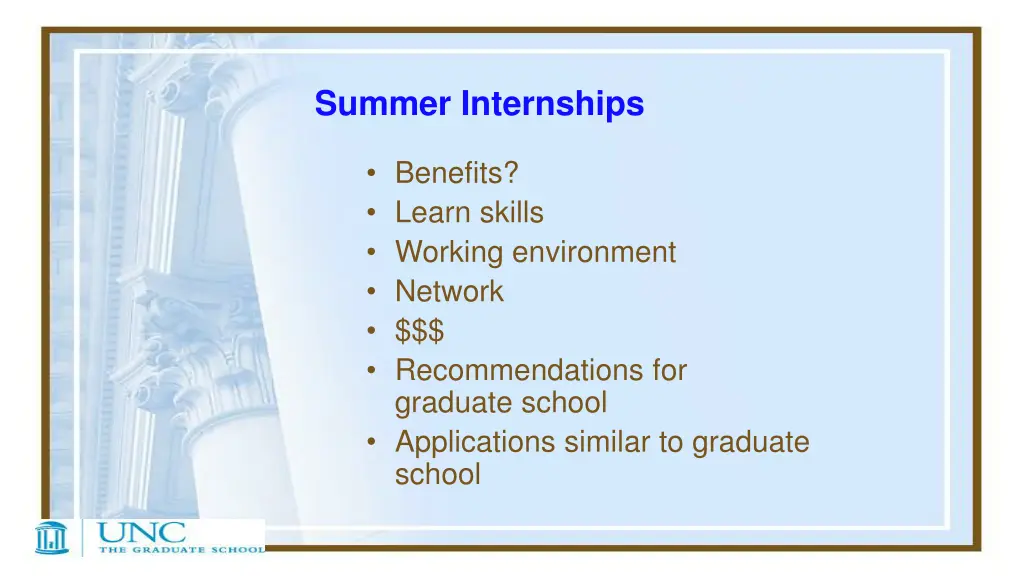 summer internships