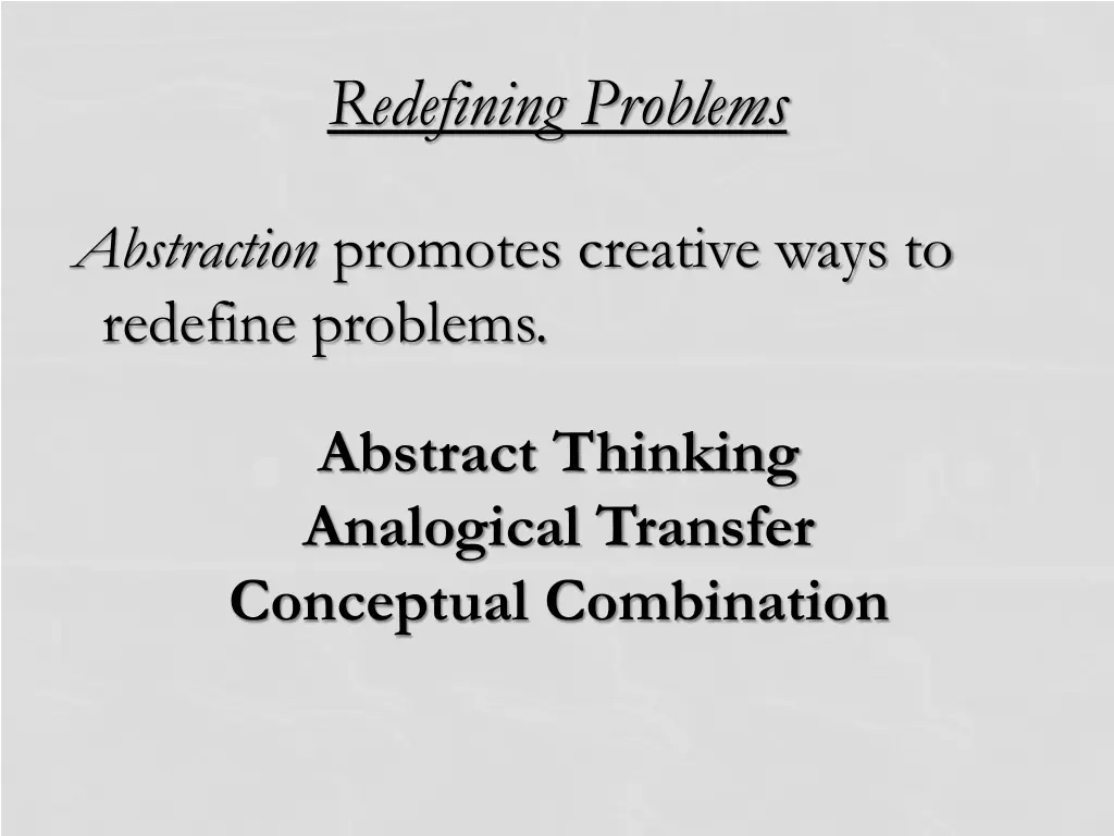 redefining problems 1