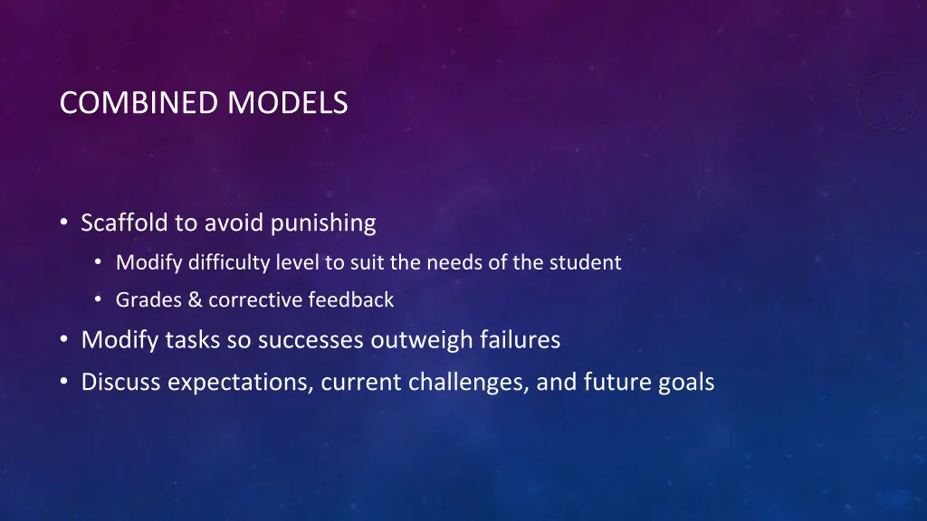 combined models