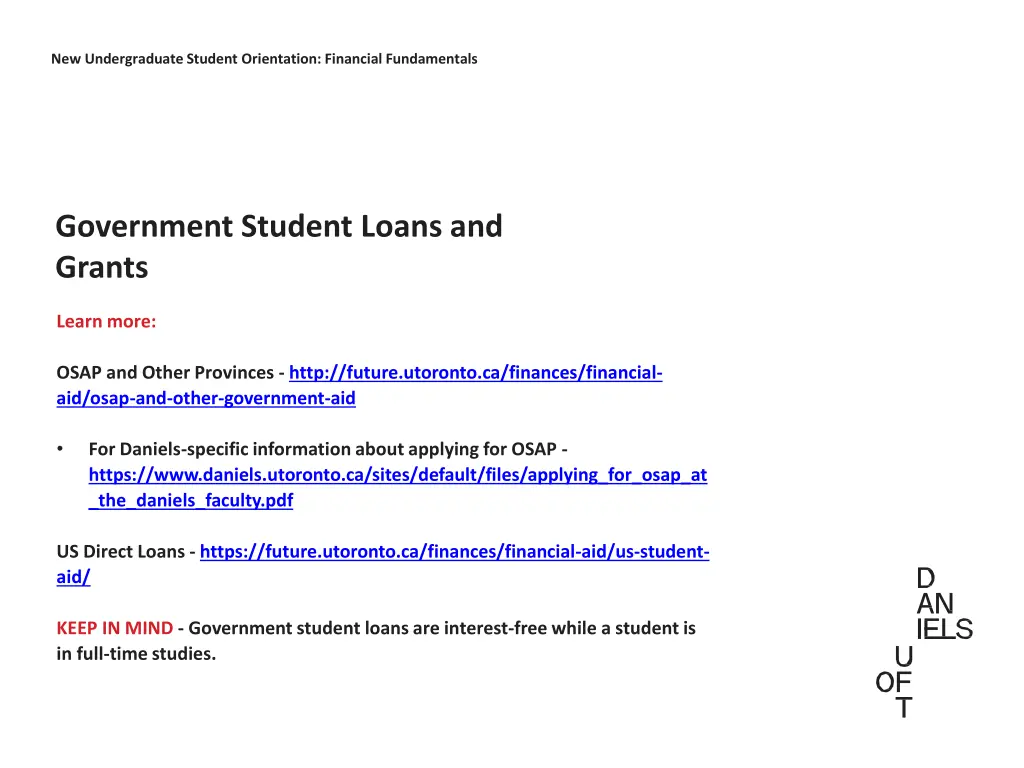 new undergraduate student orientation financial 3