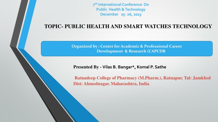 7 th international conference on public health