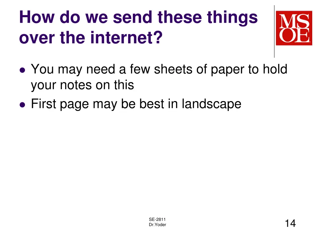 how do we send these things over the internet
