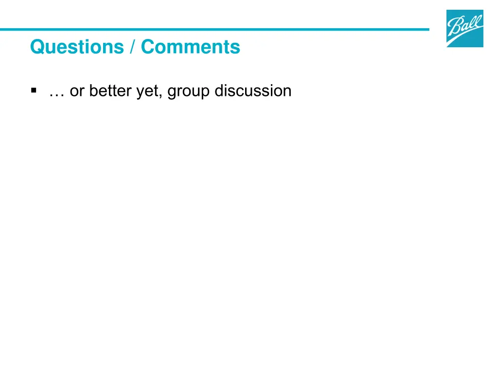questions comments