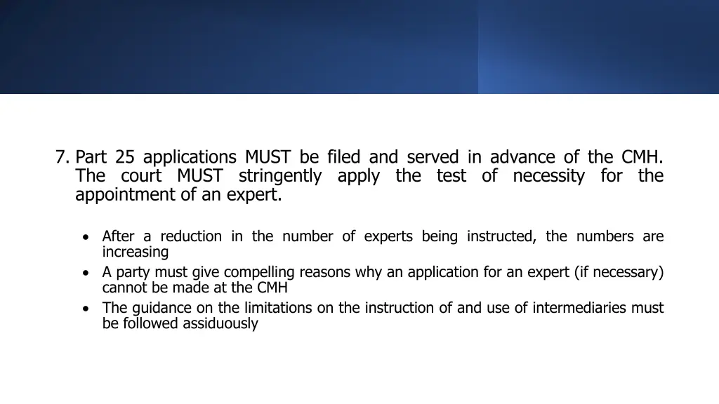 7 part 25 applications must be filed and served