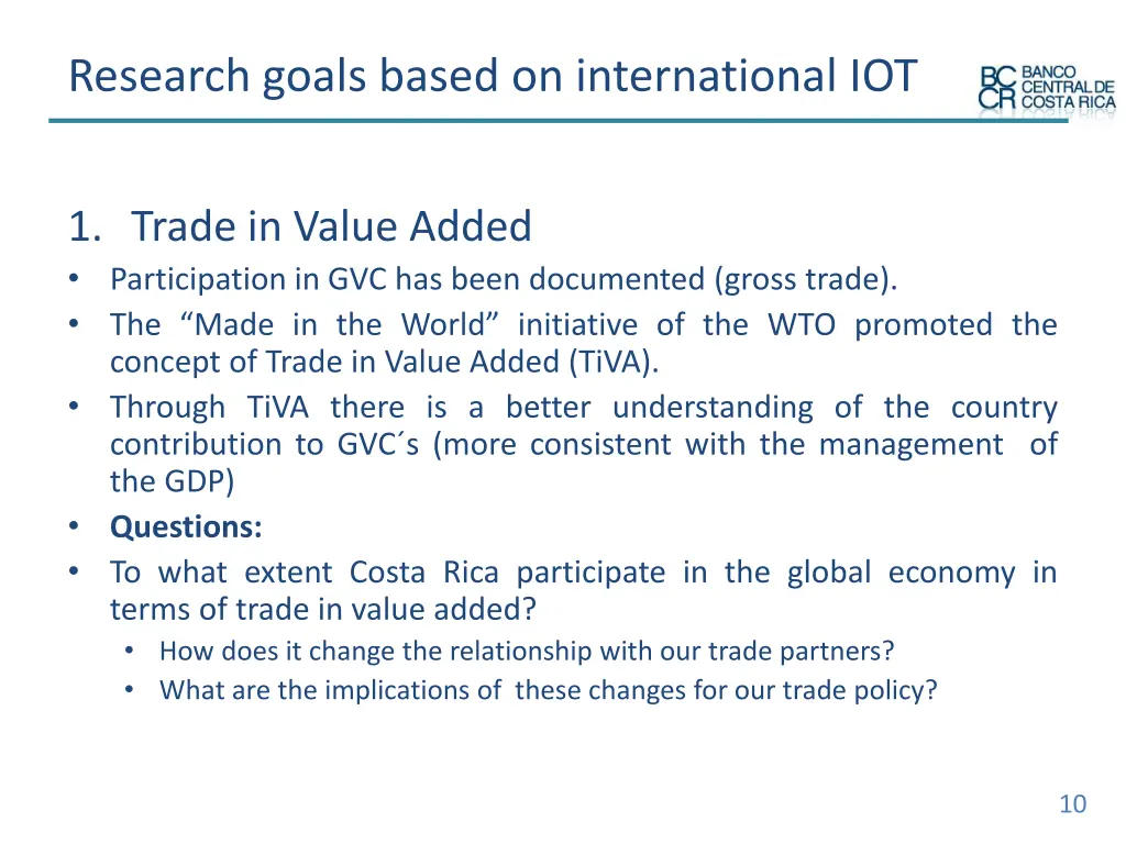 research goals based on international iot