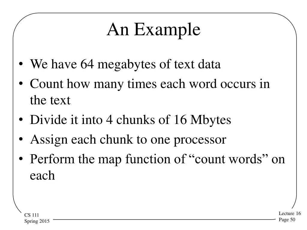 an example