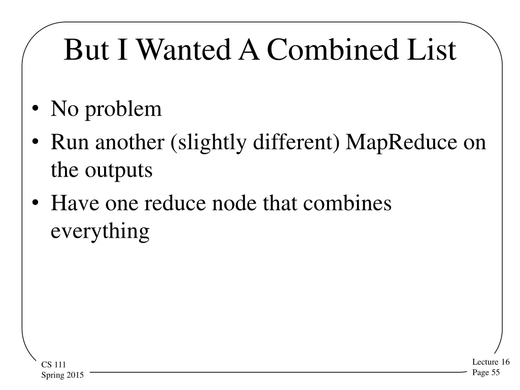 but i wanted a combined list