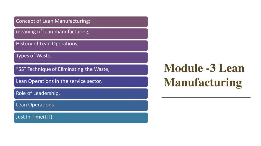 conceptof lean manufacturing
