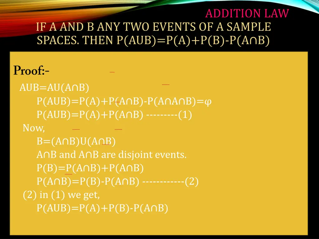 addition law