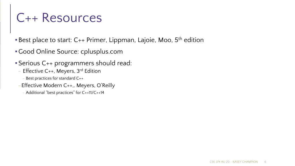 c resources