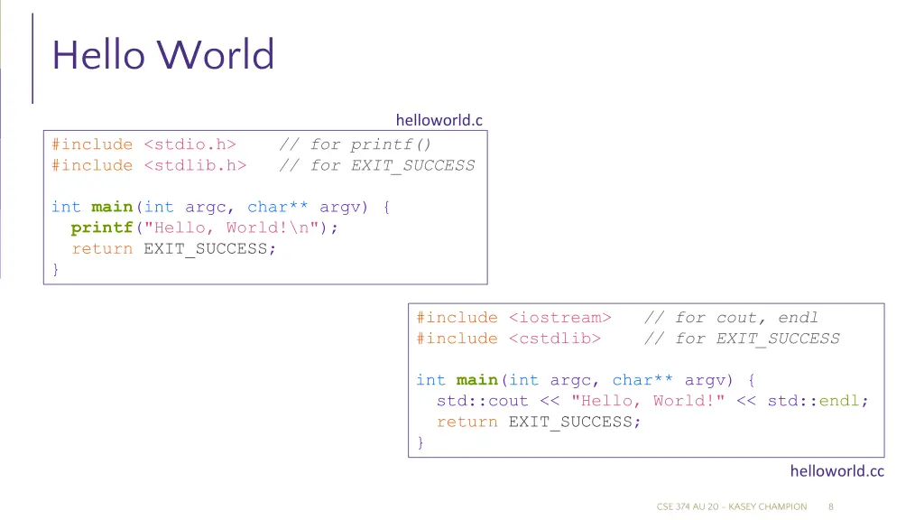 hello world