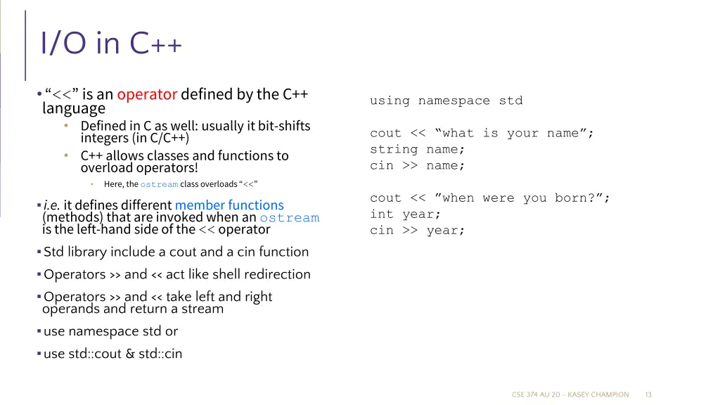 i o in c