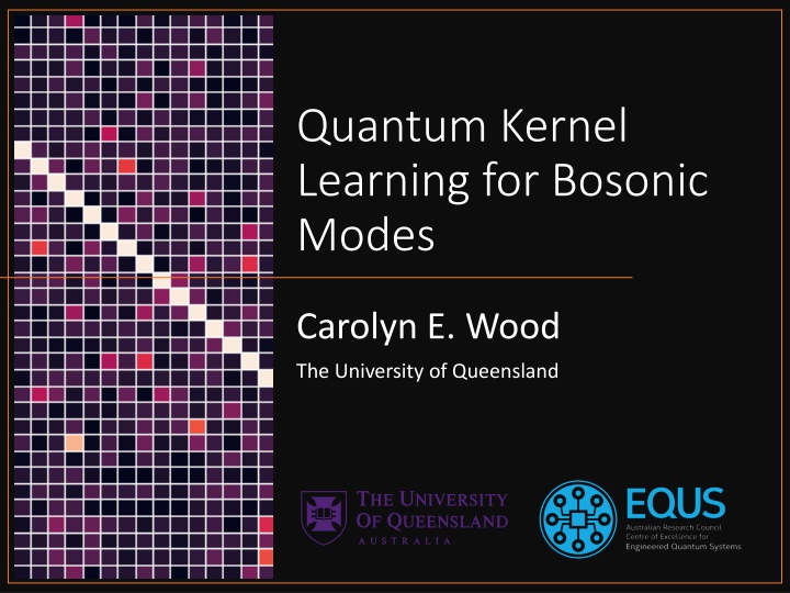 quantum kernel learning for bosonic modes