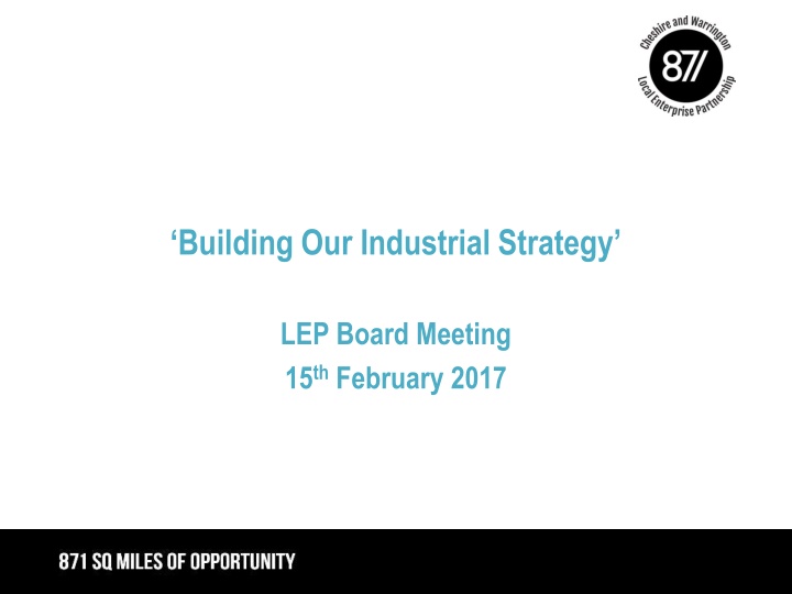 building our industrial strategy