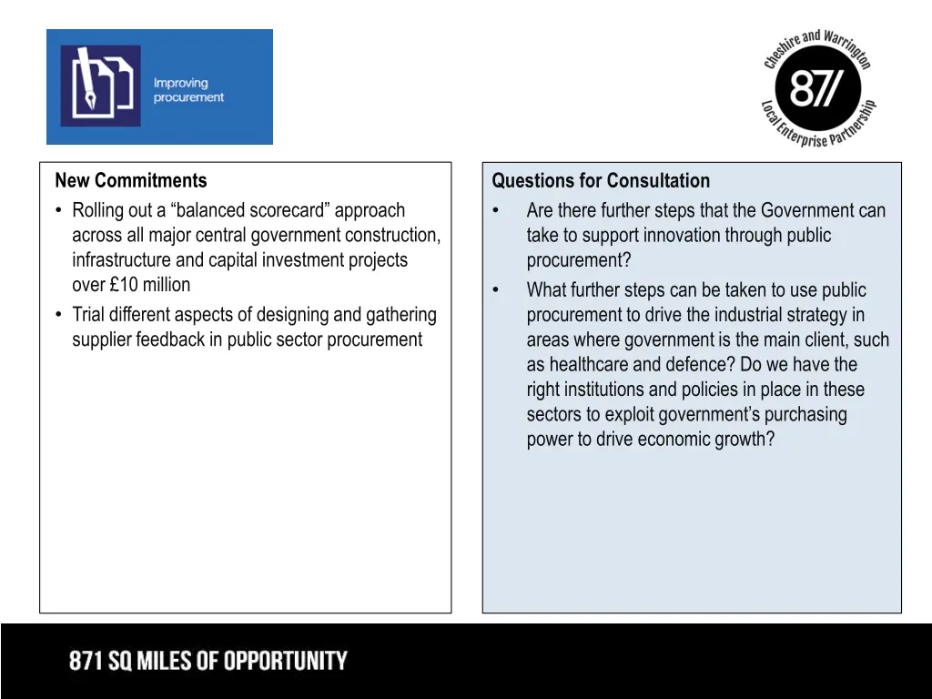new commitments rolling out a balanced scorecard