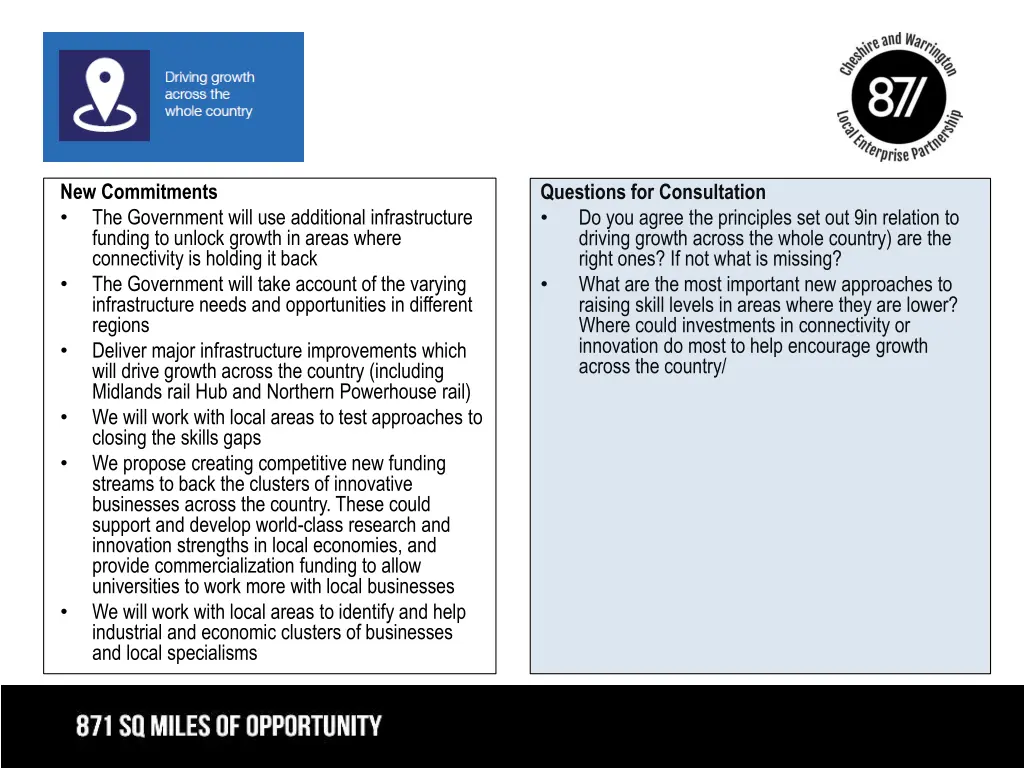 new commitments the government will