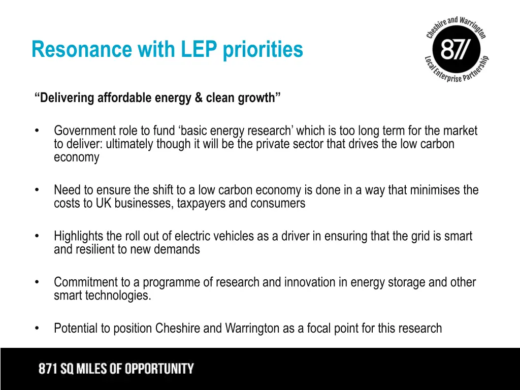 resonance with lep priorities 3