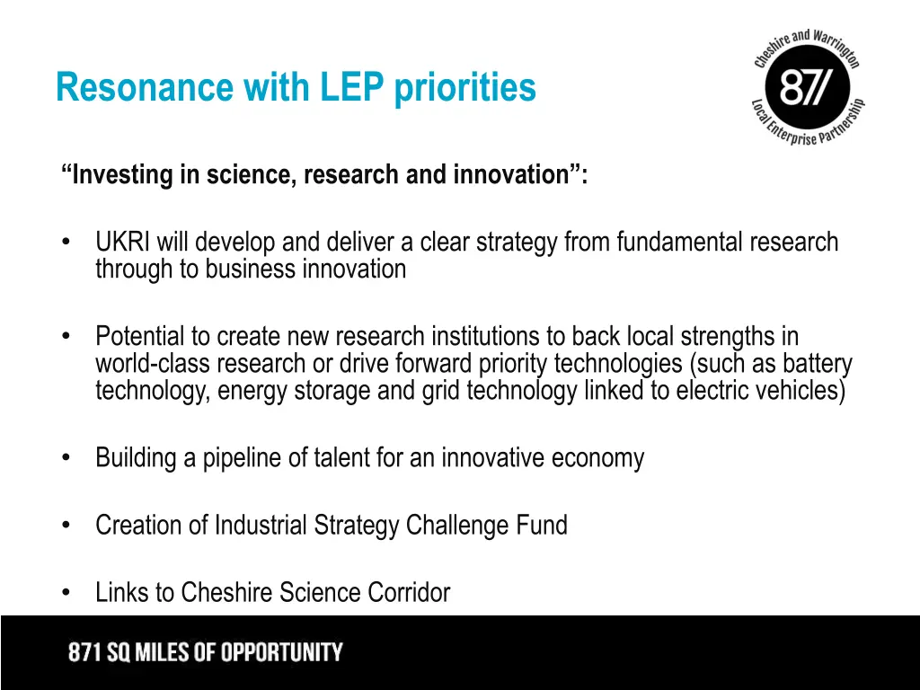 resonance with lep priorities