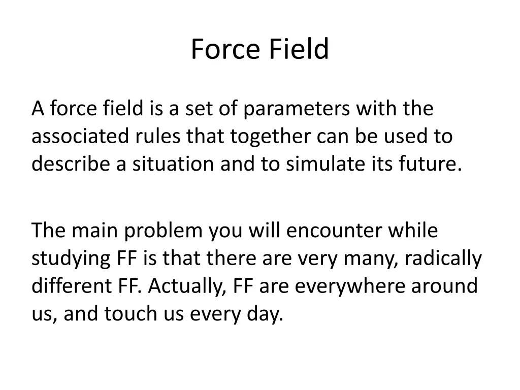 force field