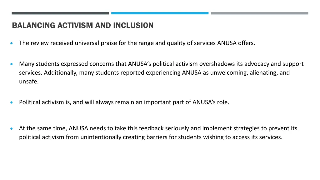 balancing activism and inclusion