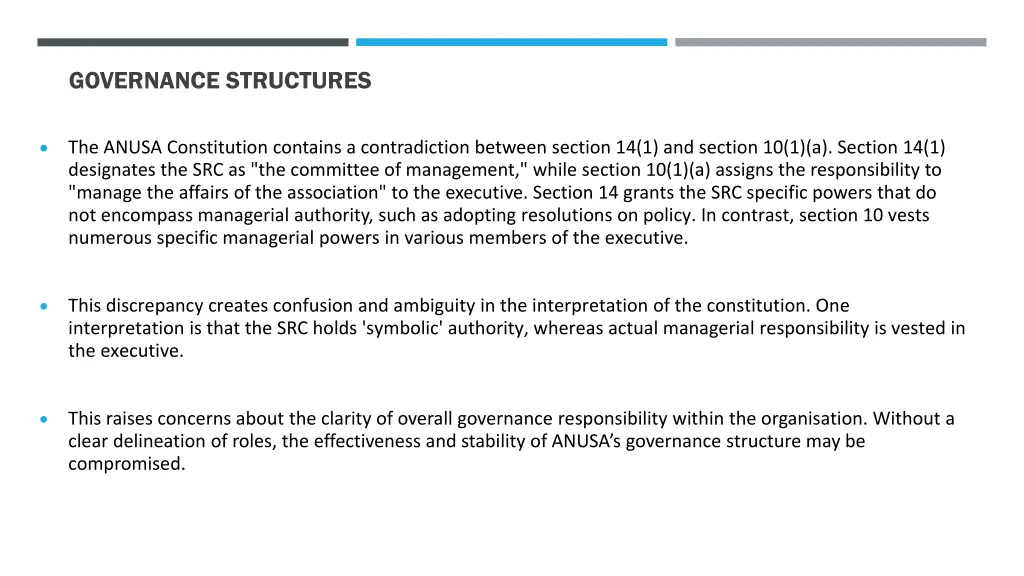 governance structures