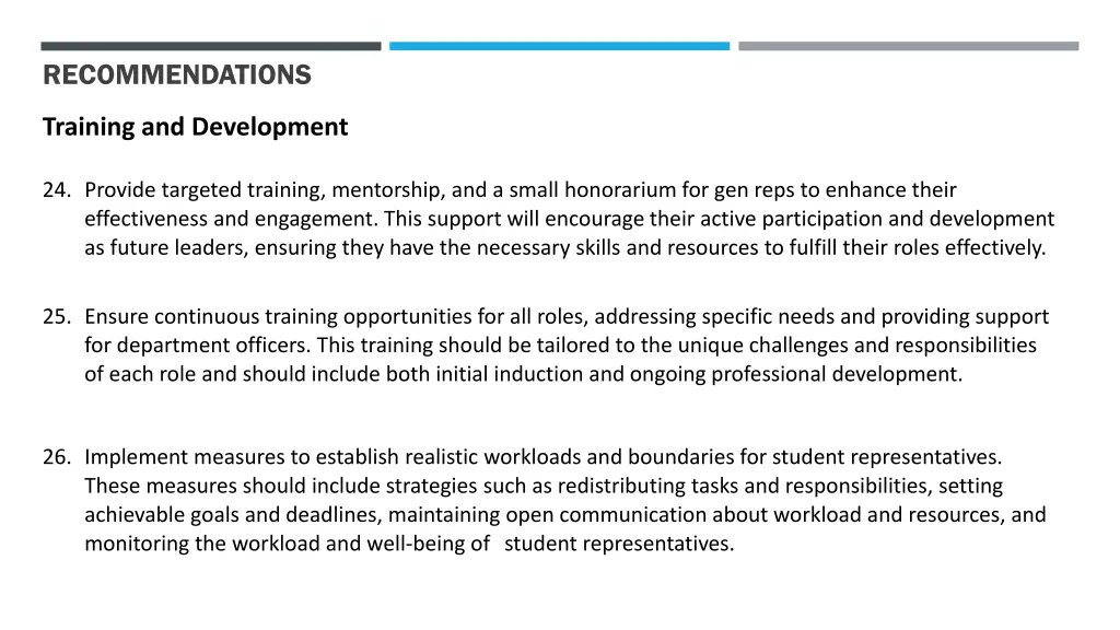 recommendations 11