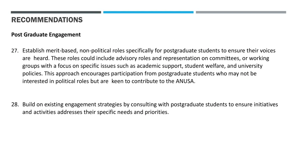 recommendations 12