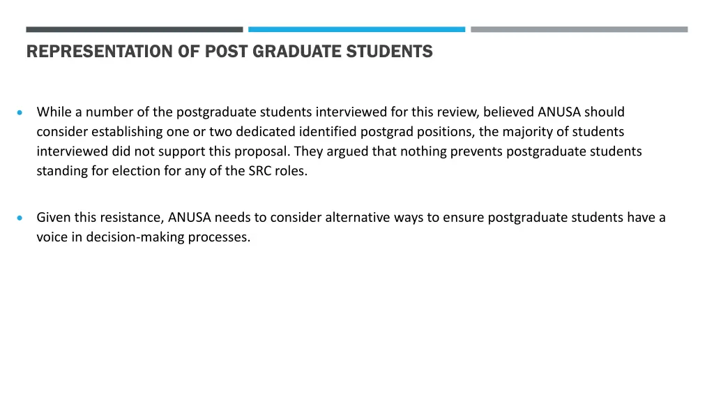 representation of post graduate students 2