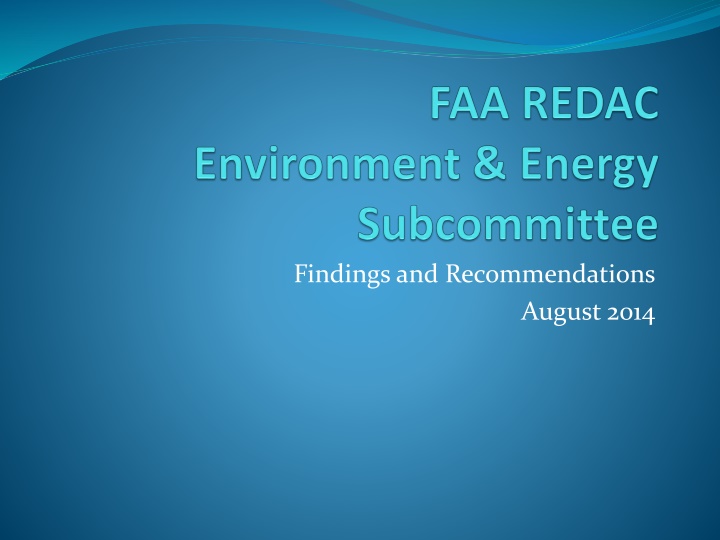 findings and recommendations