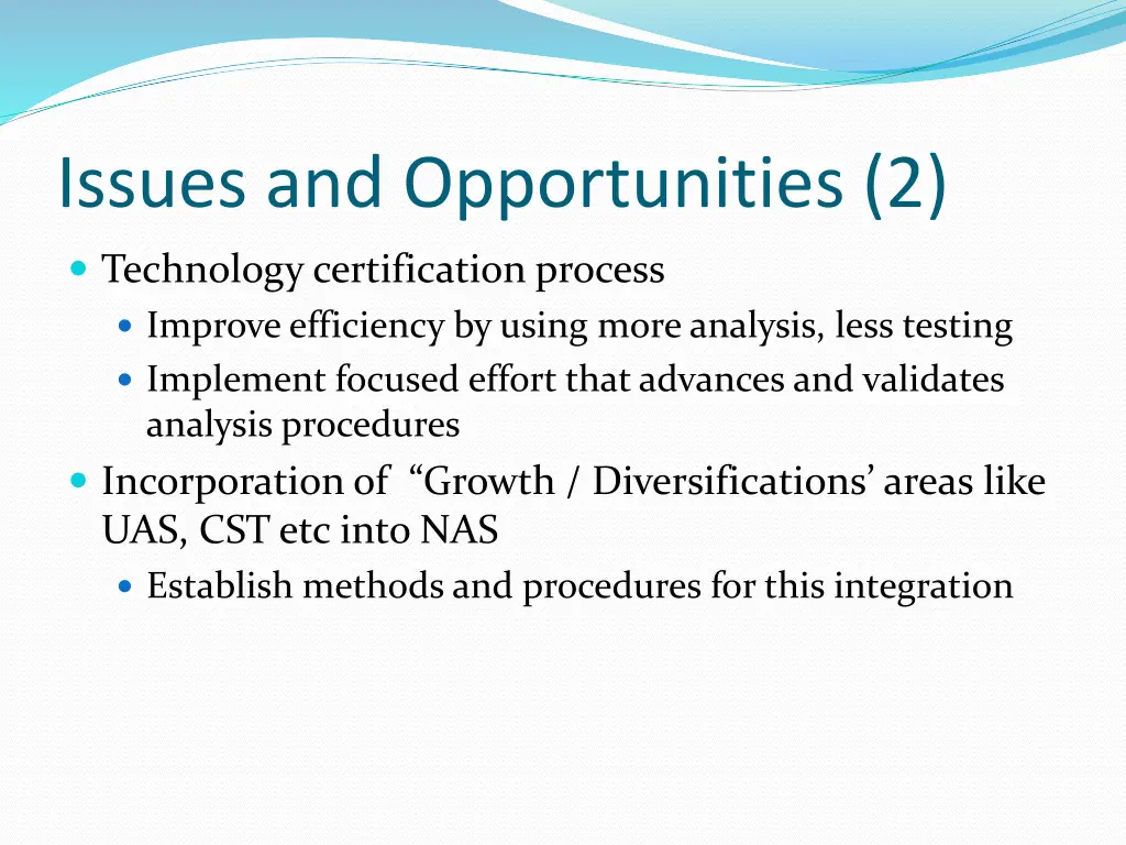 issues and opportunities 2
