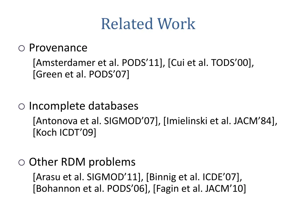 related work