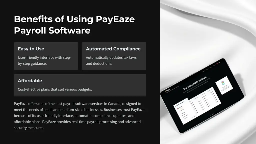 benefits of using payeaze payroll software