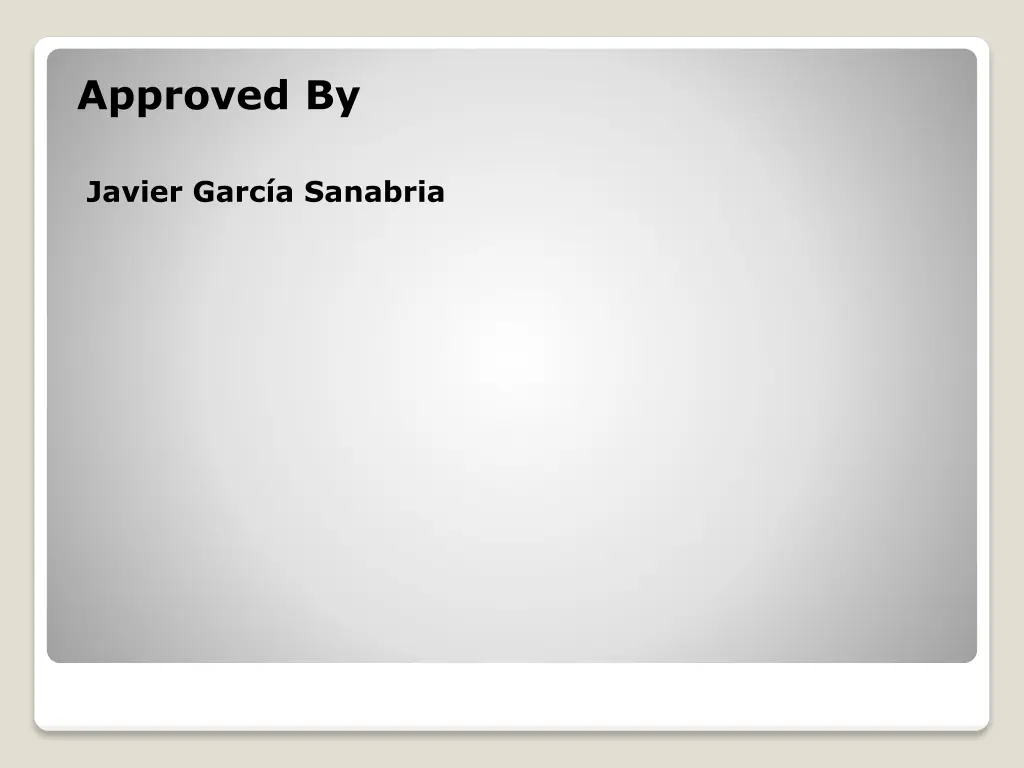 approved by