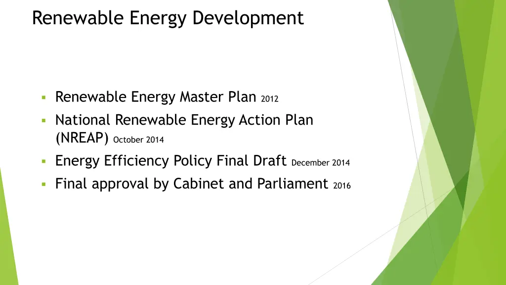 renewable energy development