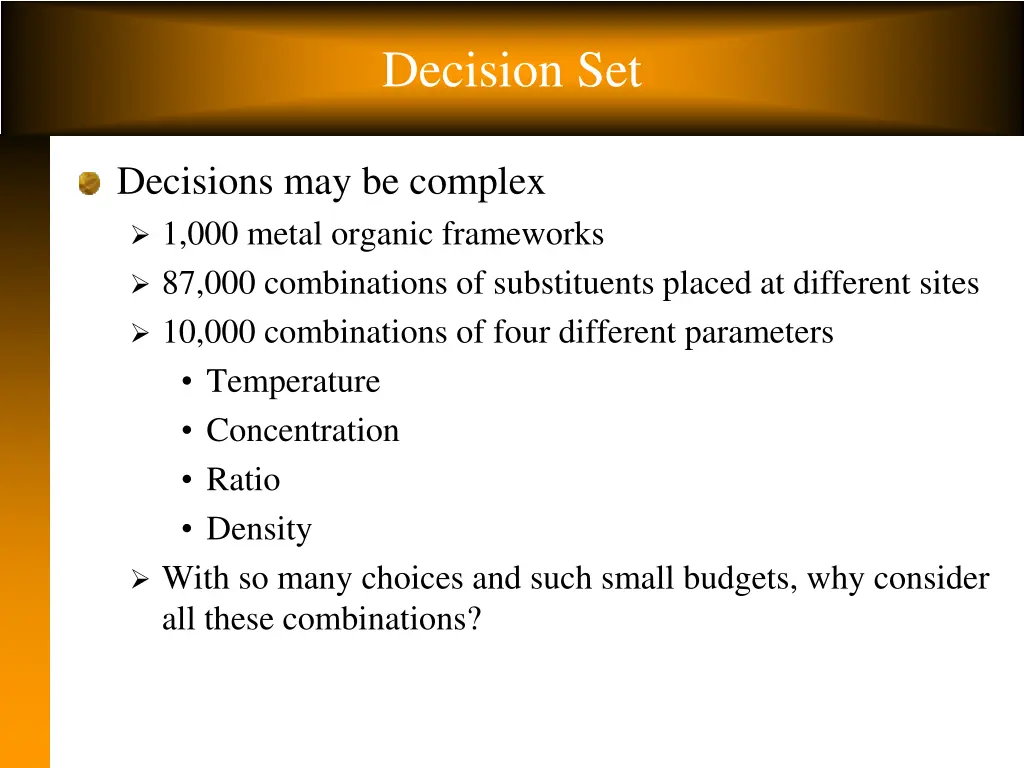 decision set 1