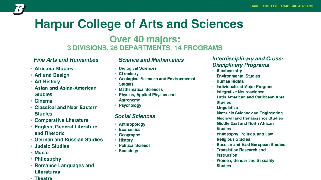 harpur college academic advising 1