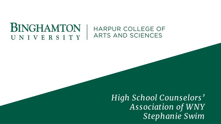 high school counselors association
